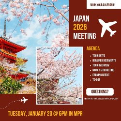 Japan 2026 meeting flyer
